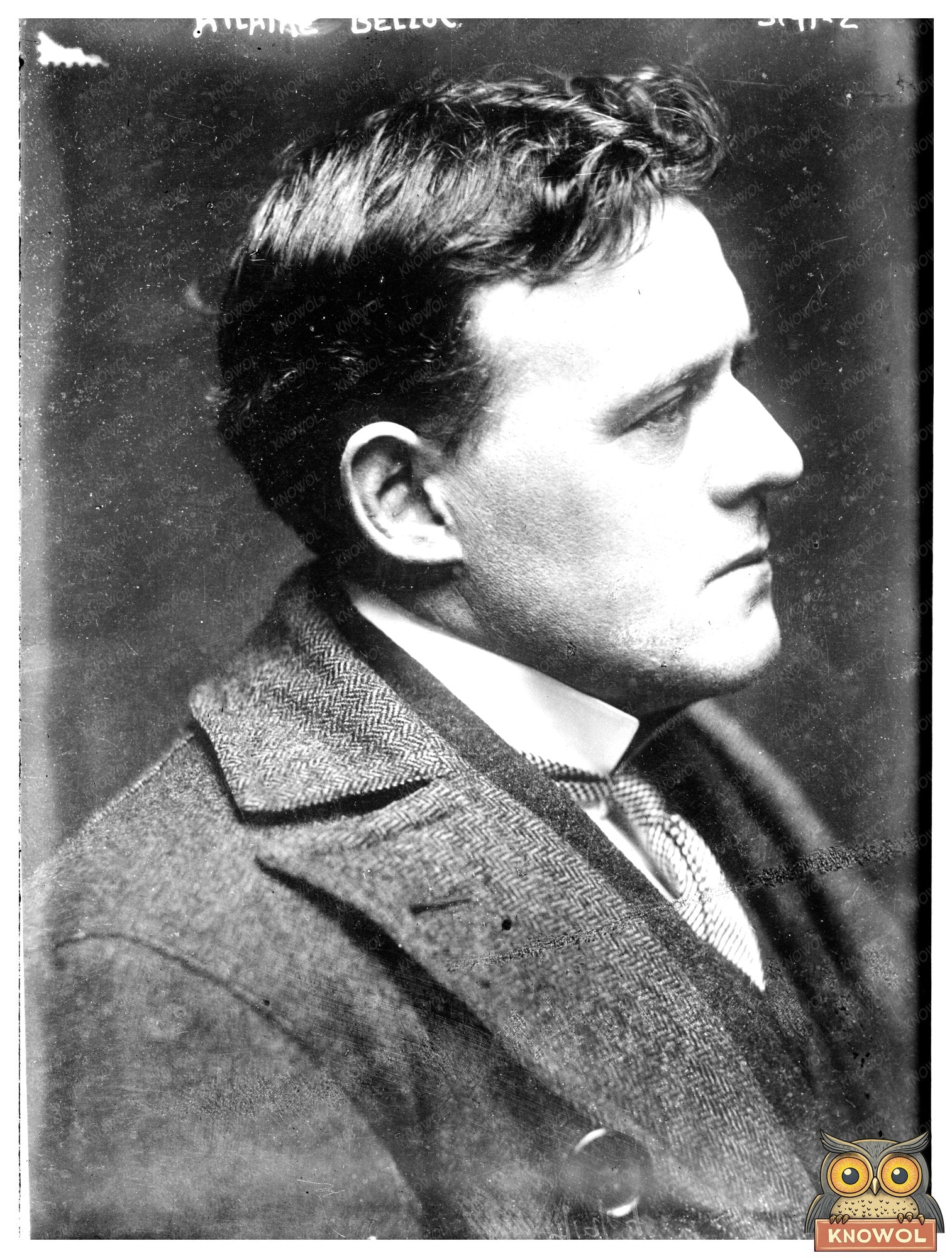 1914 Portrait of Hillaire Belloc: Writer & Historian