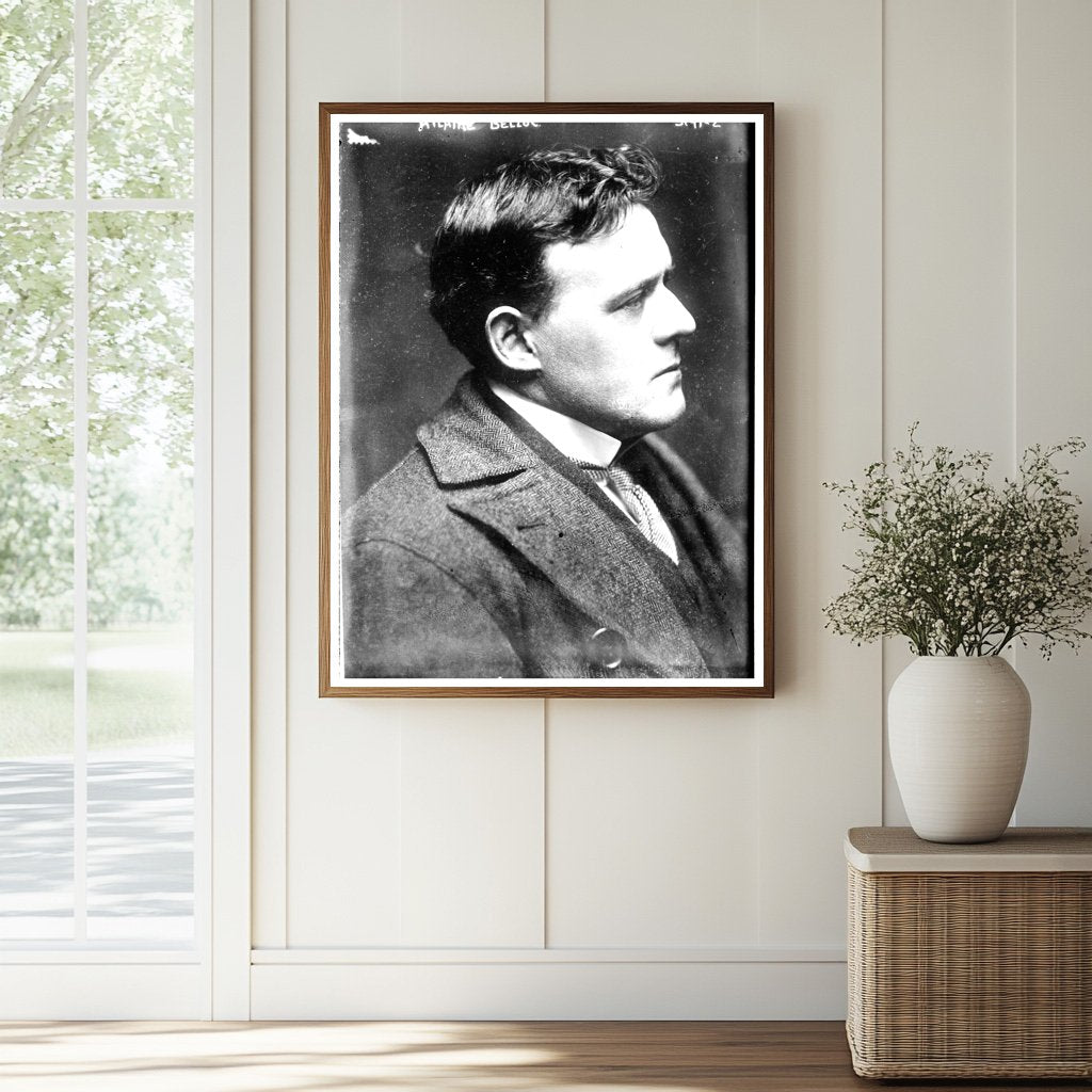 1914 Portrait of Hillaire Belloc: Writer & Historian