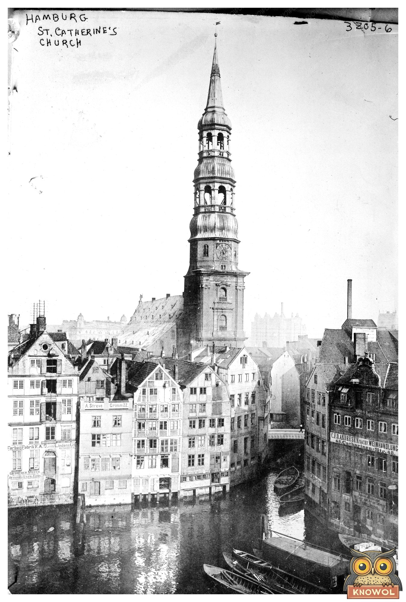 St. Catherines Gothic Revival Church in Hamburg, 1910