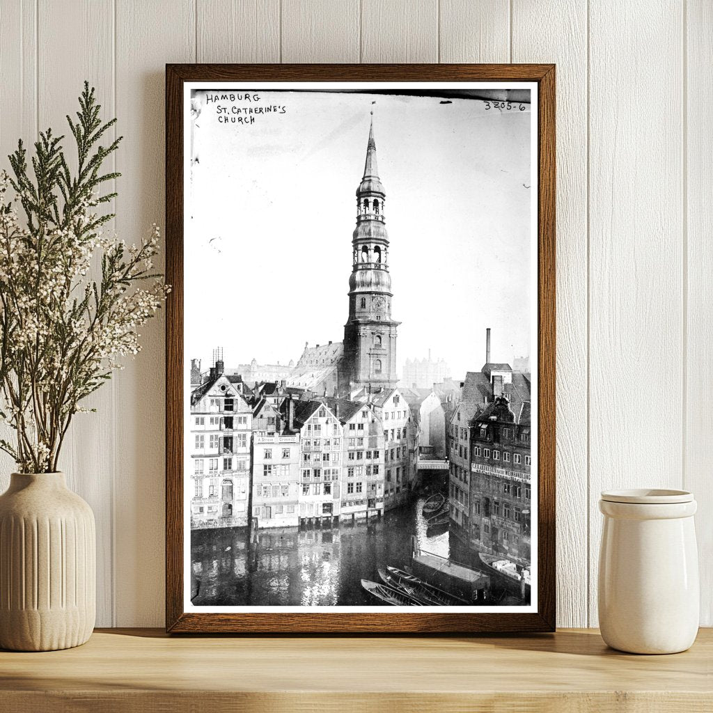 St. Catherines Gothic Revival Church in Hamburg, 1910