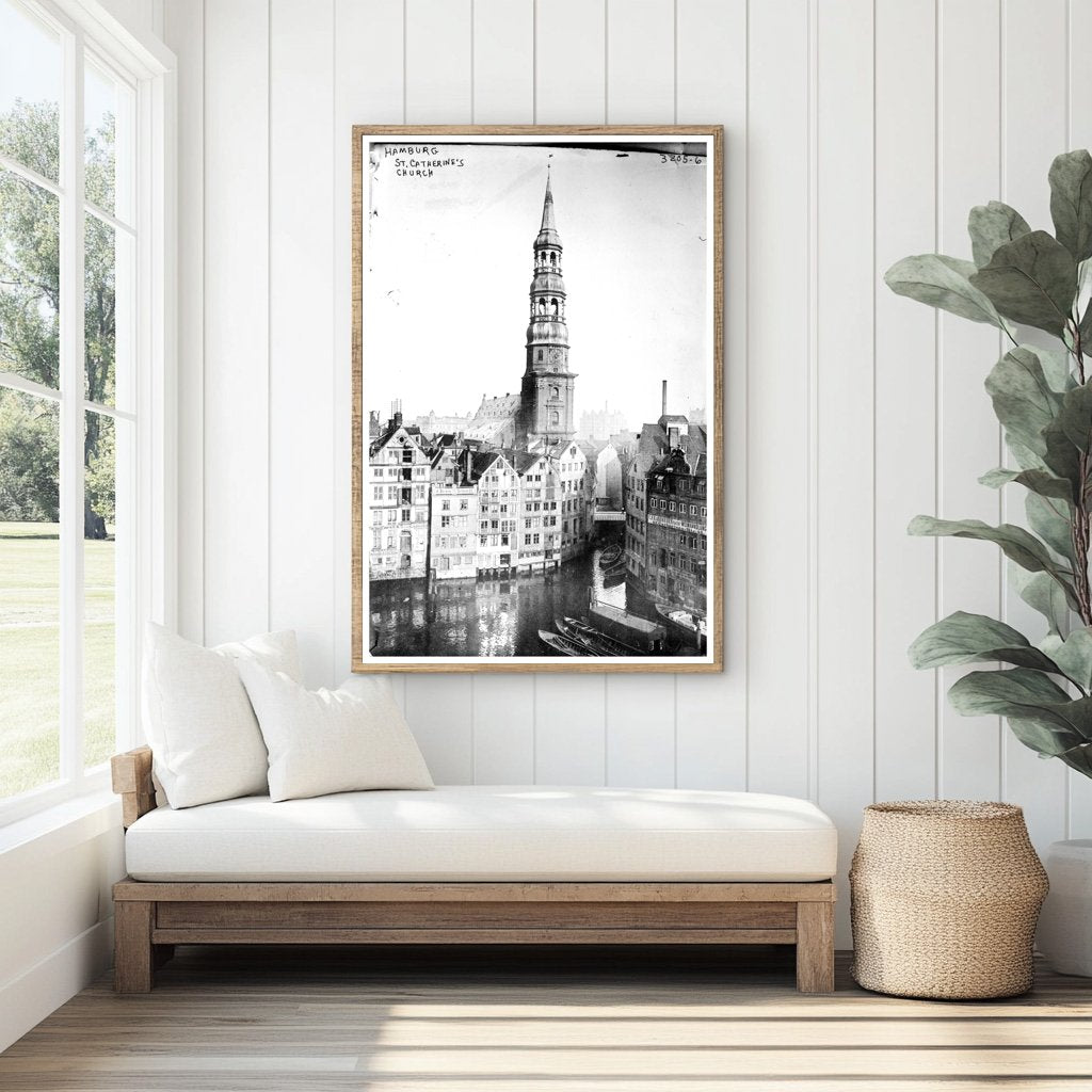 St. Catherines Gothic Revival Church in Hamburg, 1910