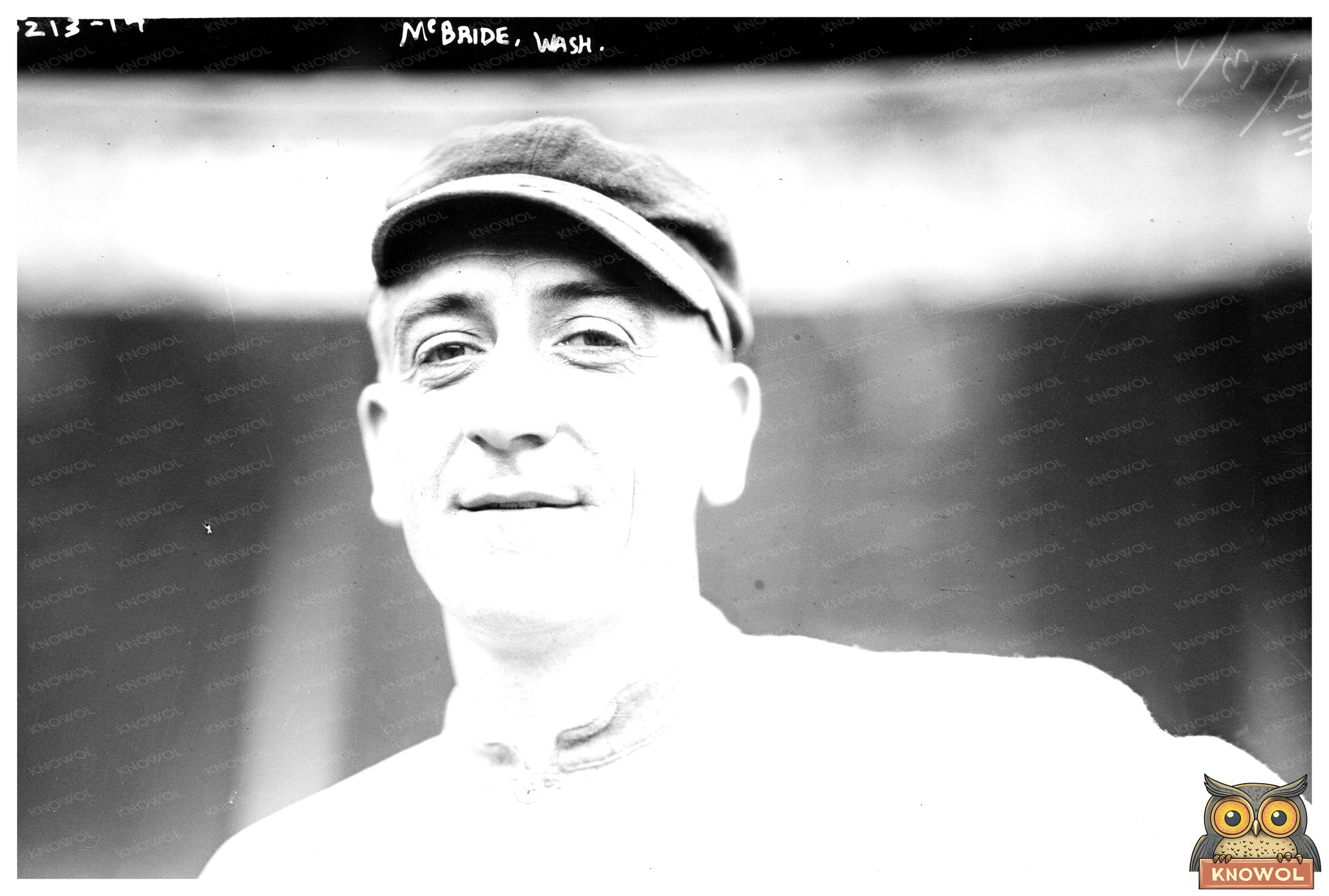 1921 Vintage Baseball Star McBride in Washington, AL