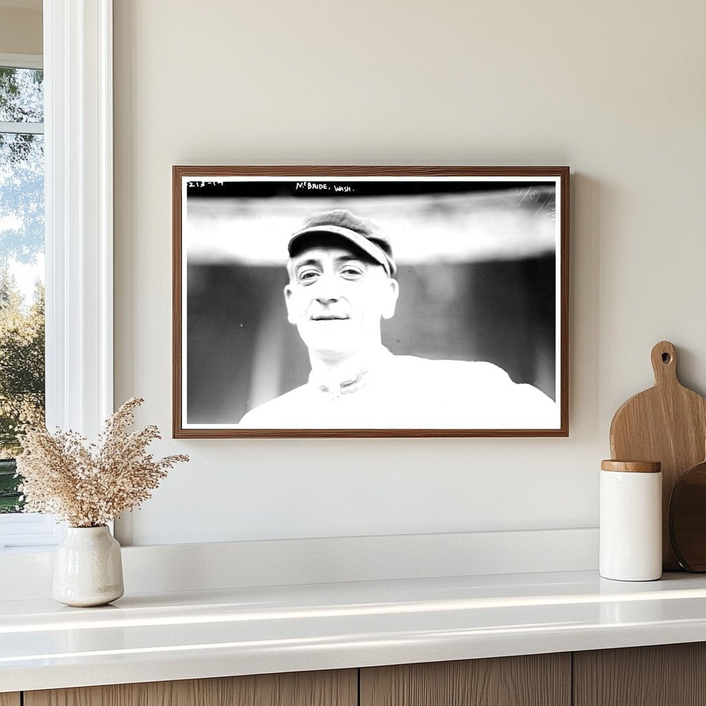 1921 Vintage Baseball Star McBride in Washington, AL