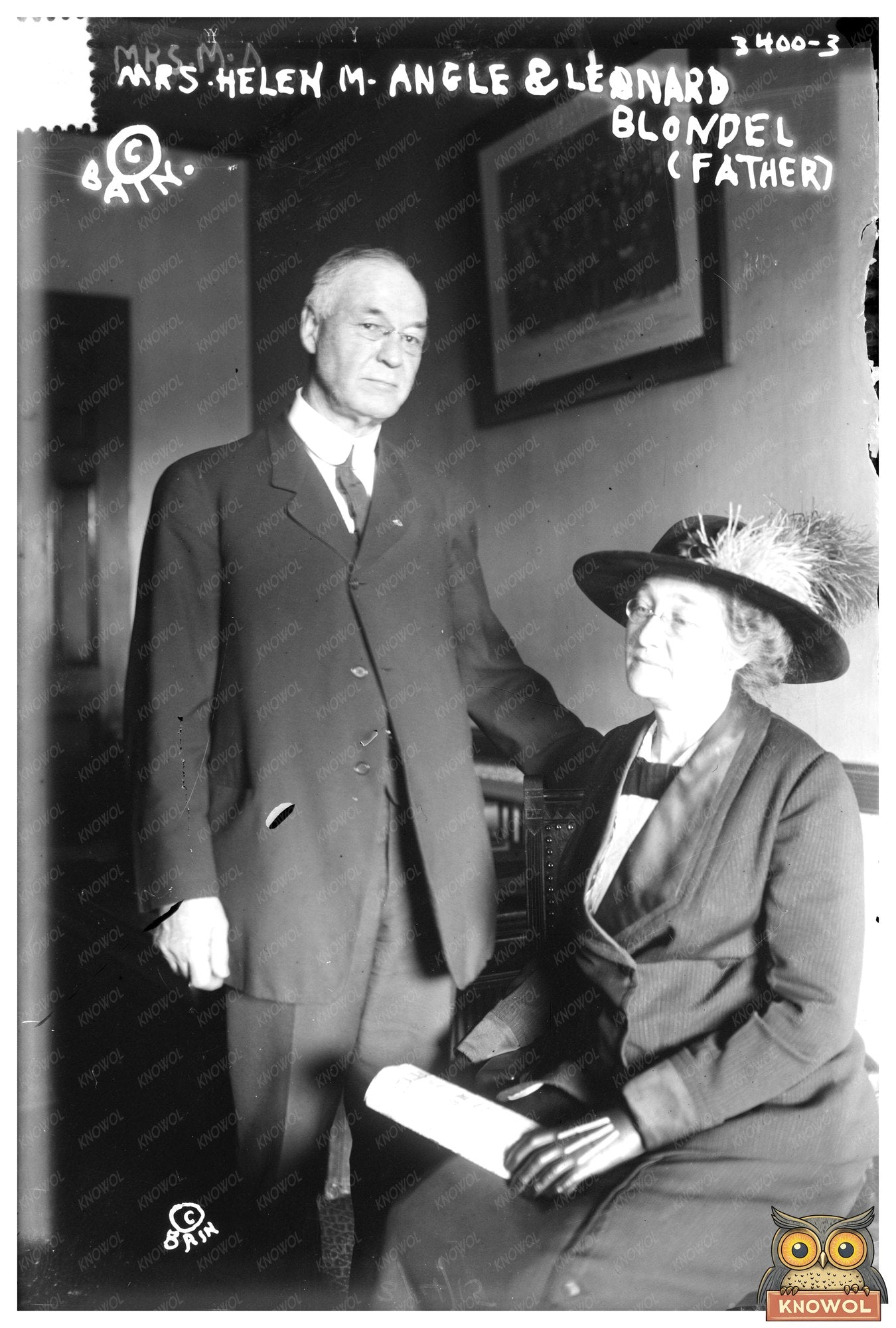 Timeless Bond: Helen M. Angle with Father, 1910s