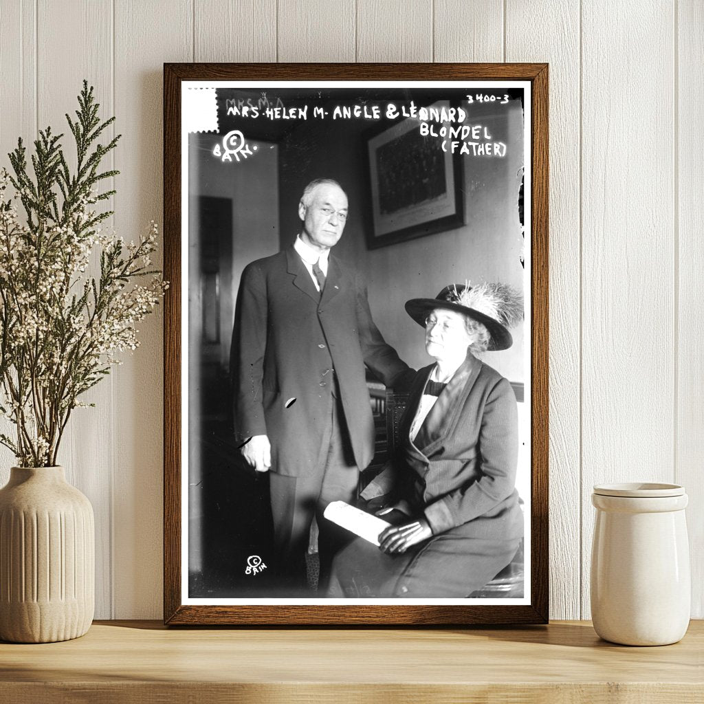 Timeless Bond: Helen M. Angle with Father, 1910s