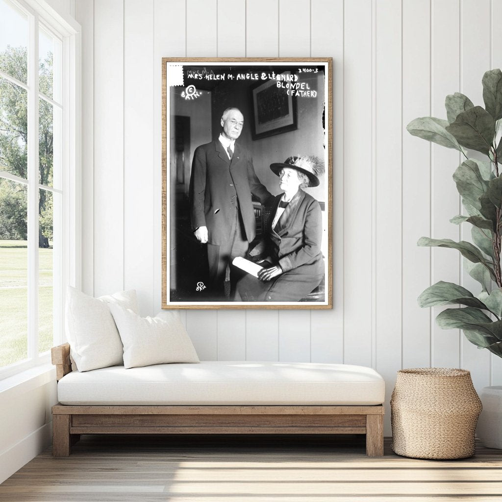 Timeless Bond: Helen M. Angle with Father, 1910s