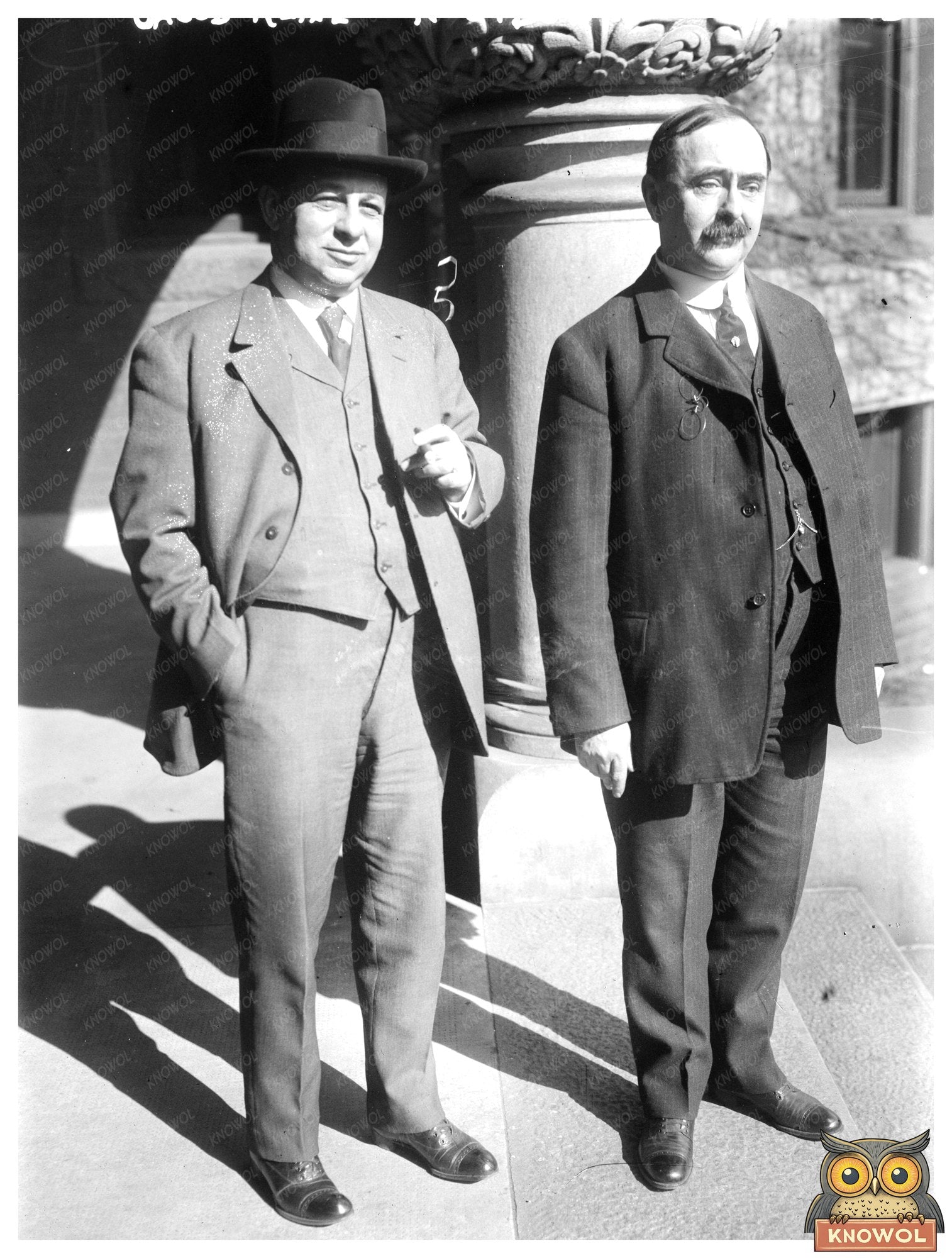 Historic 1915 Portrait of Jacob Kline and N.C. Downs