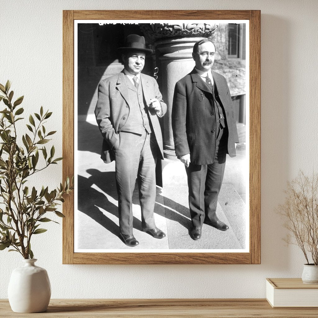 Historic 1915 Portrait of Jacob Kline and N.C. Downs