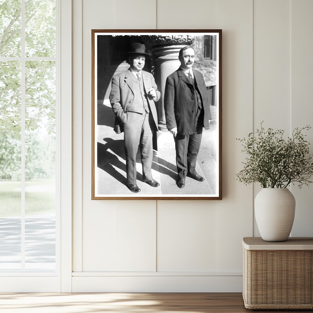 Historic 1915 Portrait of Jacob Kline and N.C. Downs