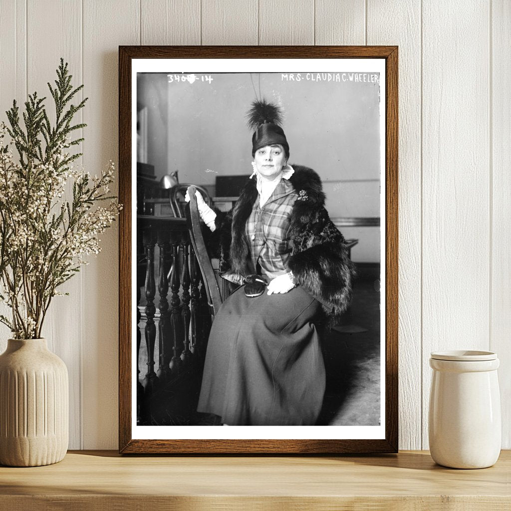 Elegant Early 20th Century Portrait of Mrs. Wheeler