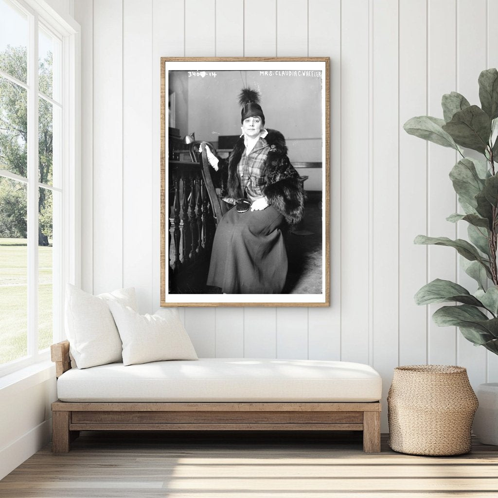 Elegant Early 20th Century Portrait of Mrs. Wheeler