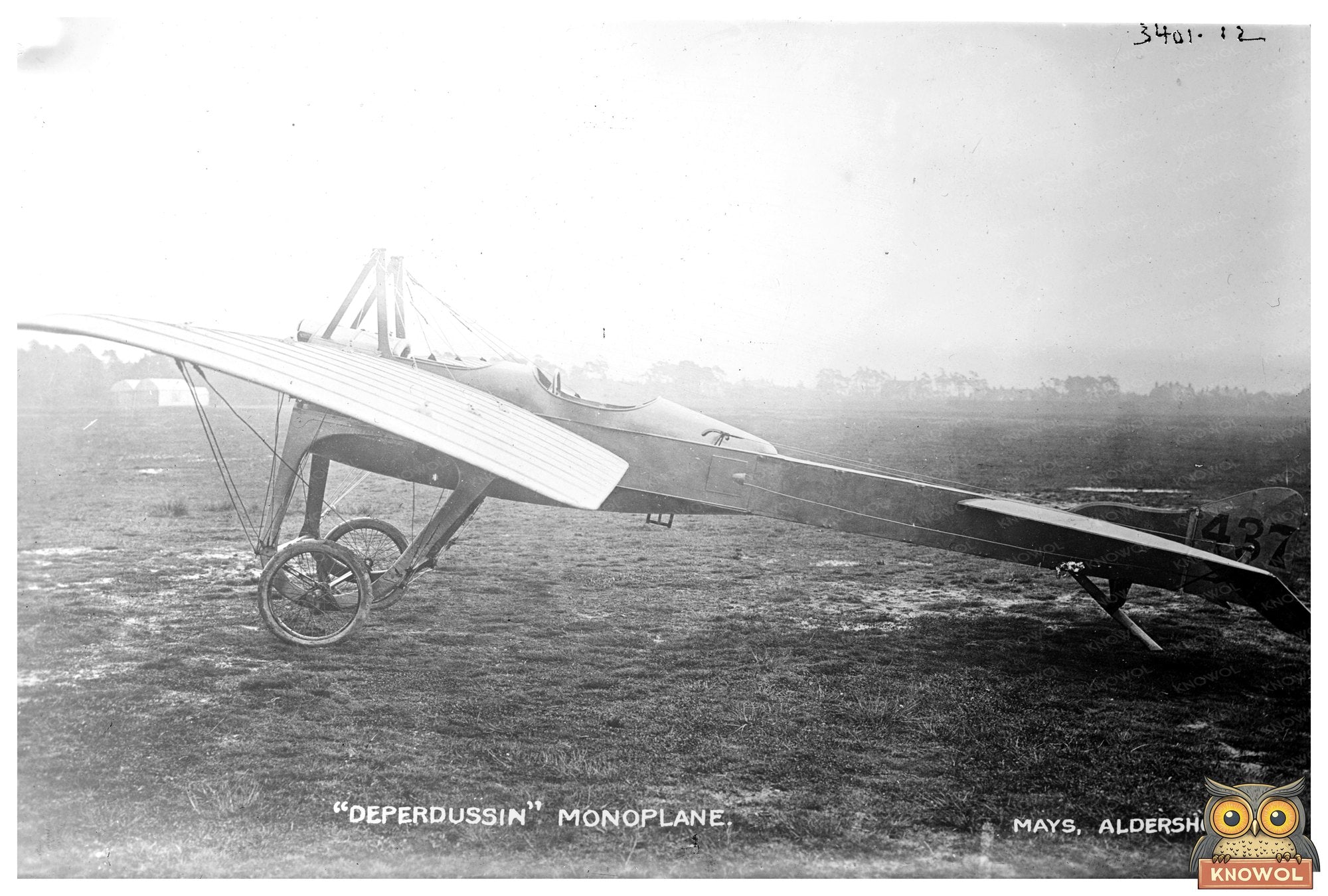 Historic 1915 Deperdussin Monoplane in Flight