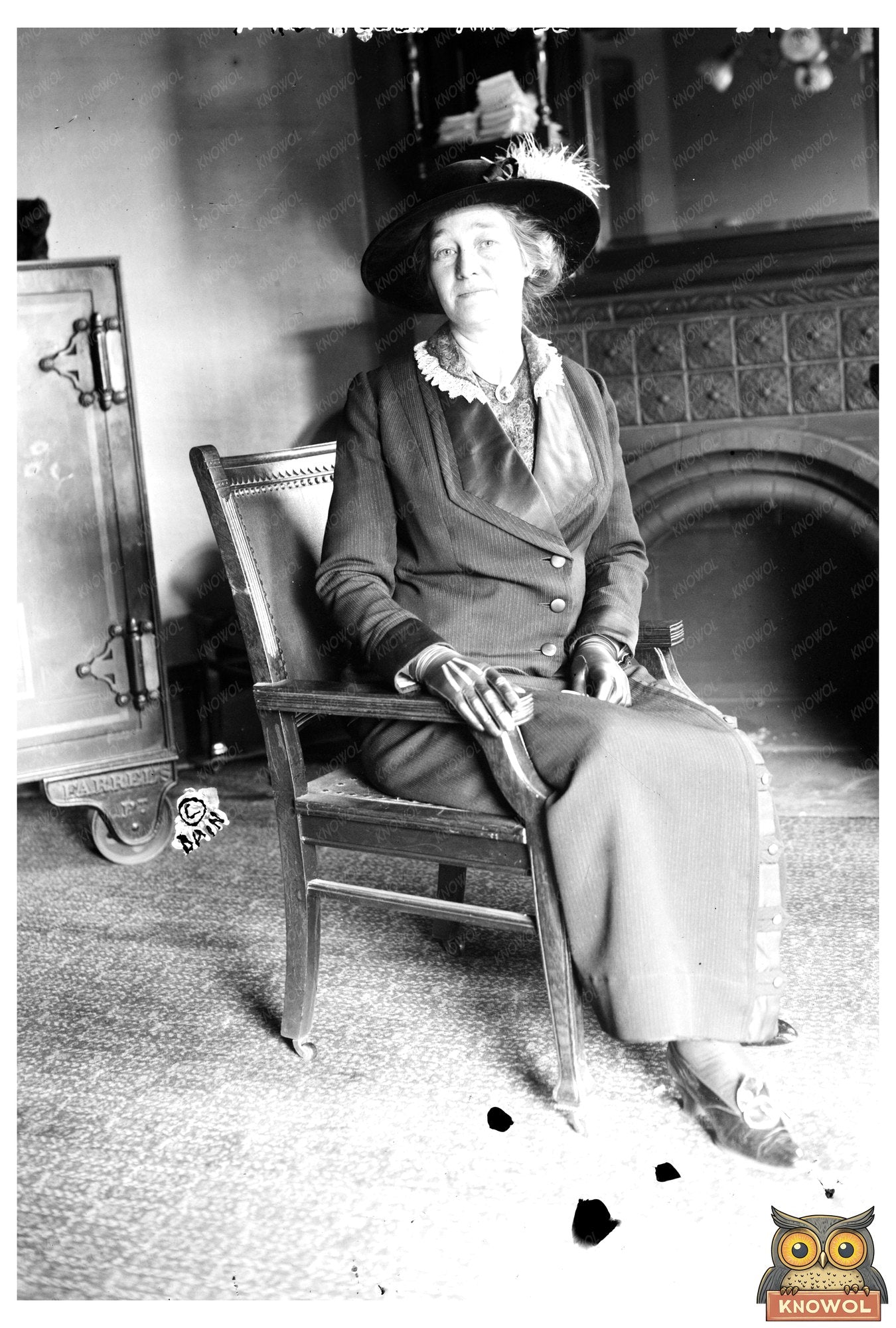 Elegant Portrait of a Woman, Circa 1910-1915
