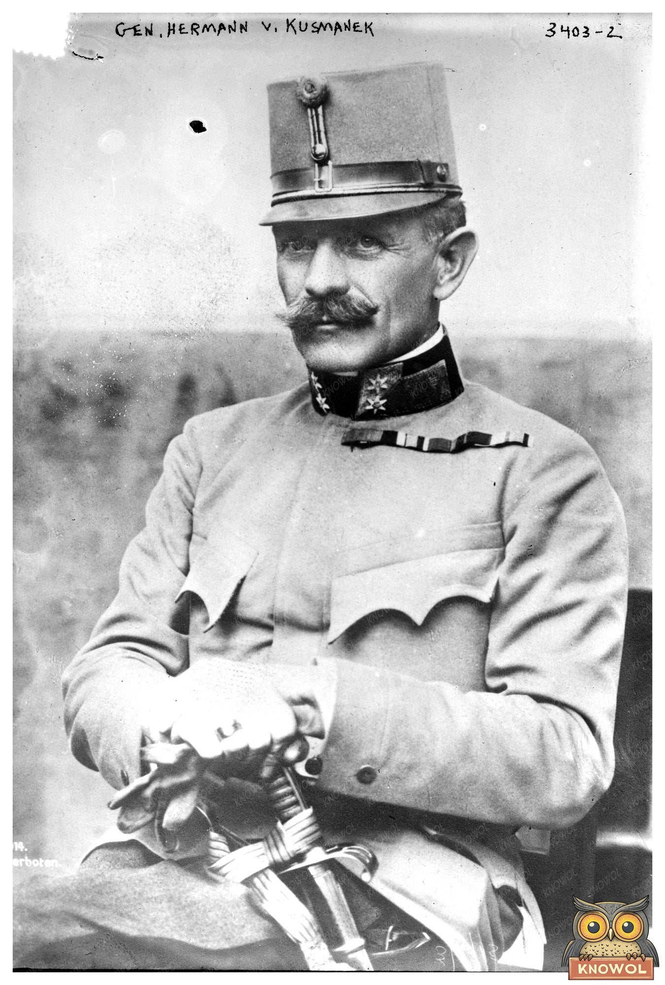 WWI Era Portrait of General Hermann V. Kusmanek