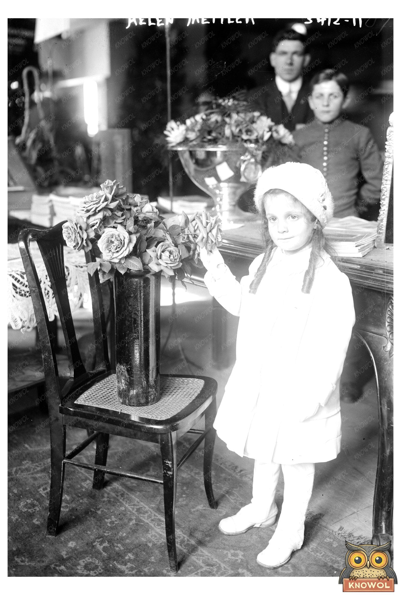 Timeless Elegance: 1910s Floral Arrangement Display