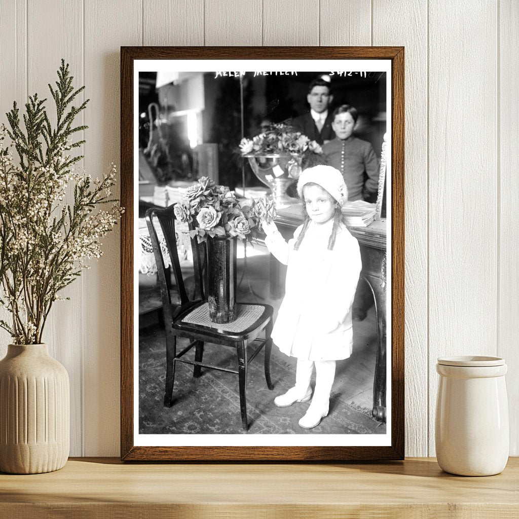 Timeless Elegance: 1910s Floral Arrangement Display