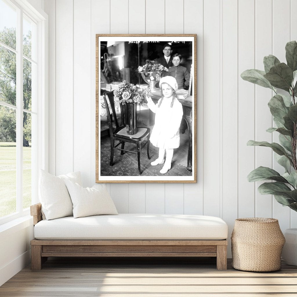 Timeless Elegance: 1910s Floral Arrangement Display