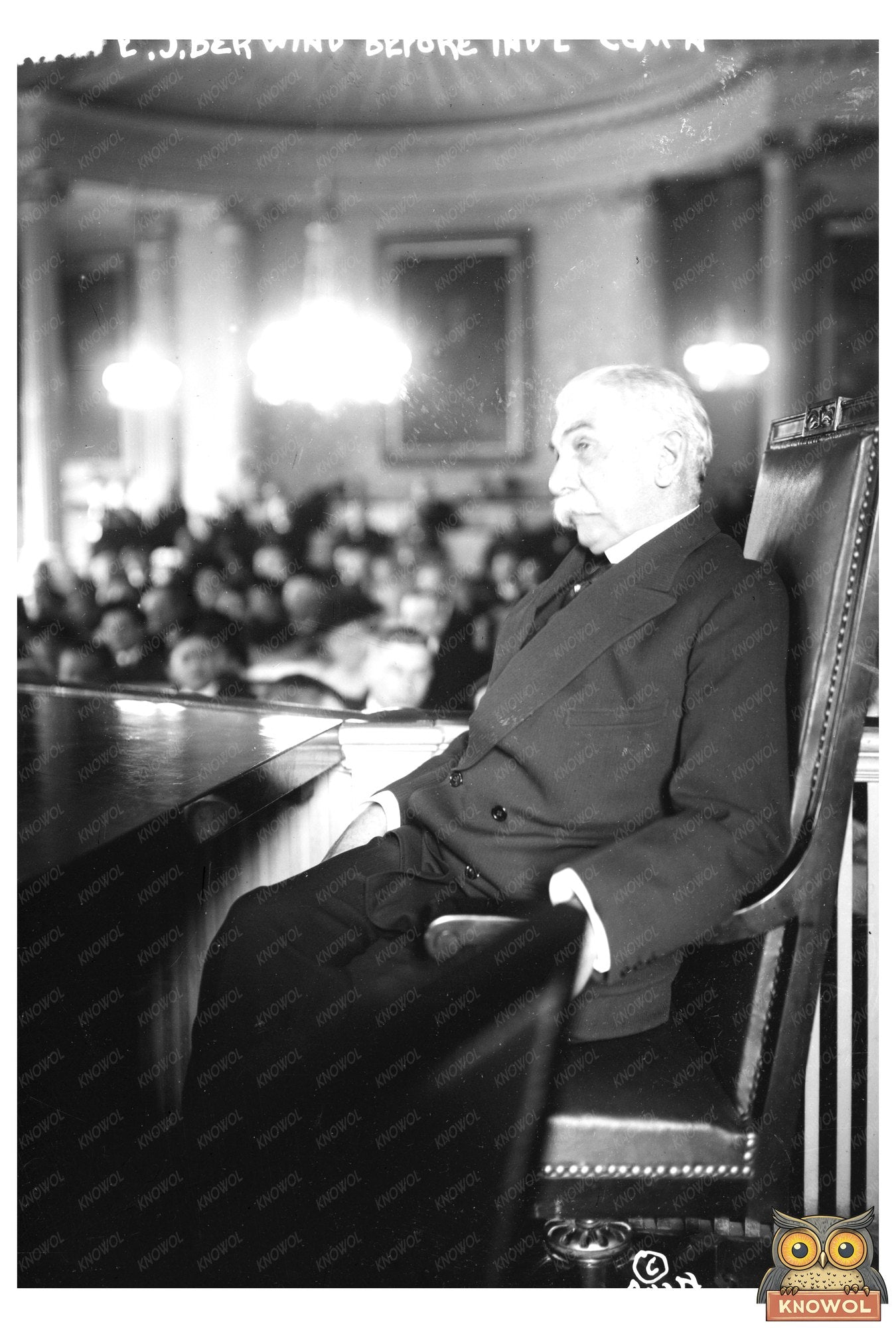 Vintage Portrait of E.J. Berwind at Industrial Commission