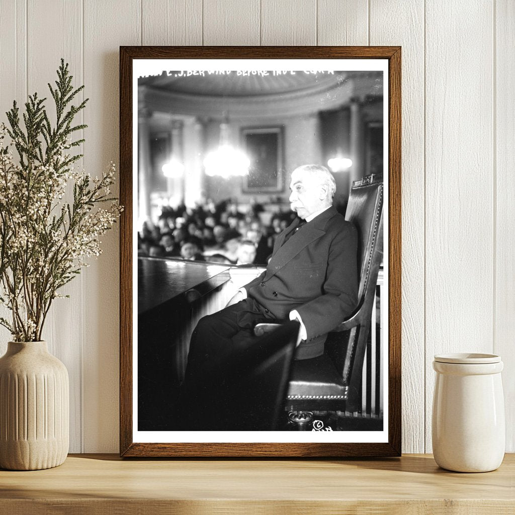 Vintage Portrait of E.J. Berwind at Industrial Commission