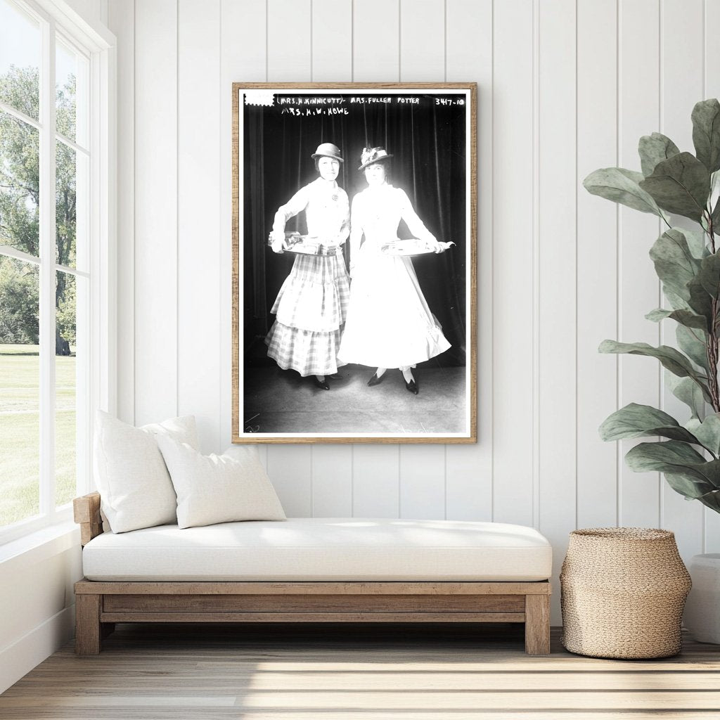 Elegant Society Portrait of Mrs. H. Kinnicutt, 1915