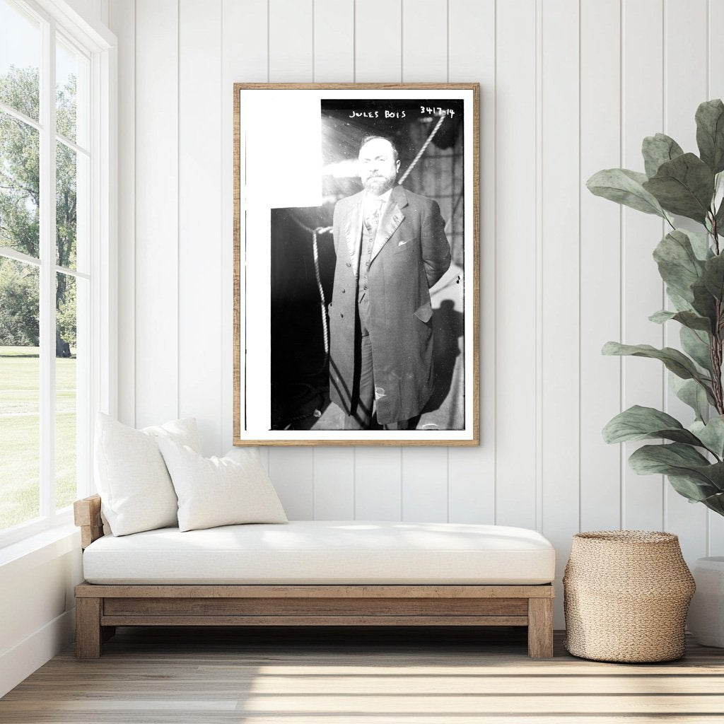 Elegant Portrait of Jules Bois, 1910-1915 Era