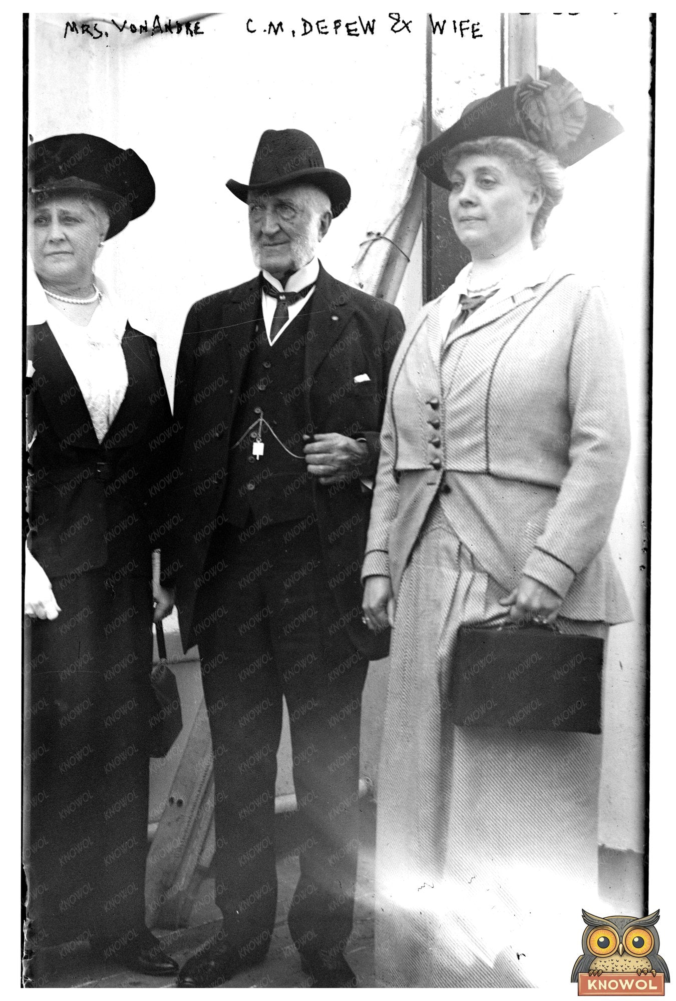 Elegant Mrs. Von Andre: Early 20th Century Portrait