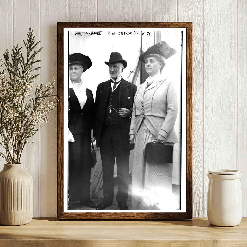 Elegant Mrs. Von Andre: Early 20th Century Portrait