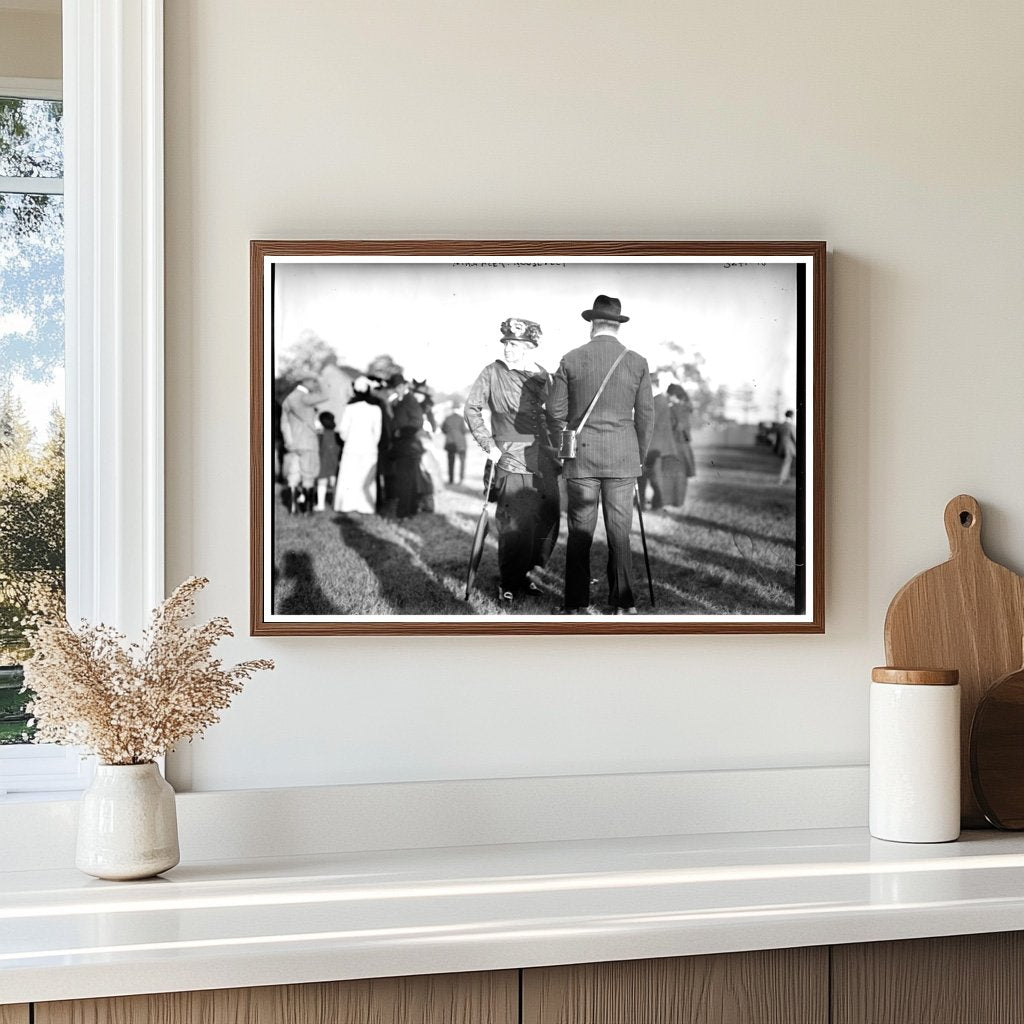 Elegant Portrait of Early 20th Century First Lady