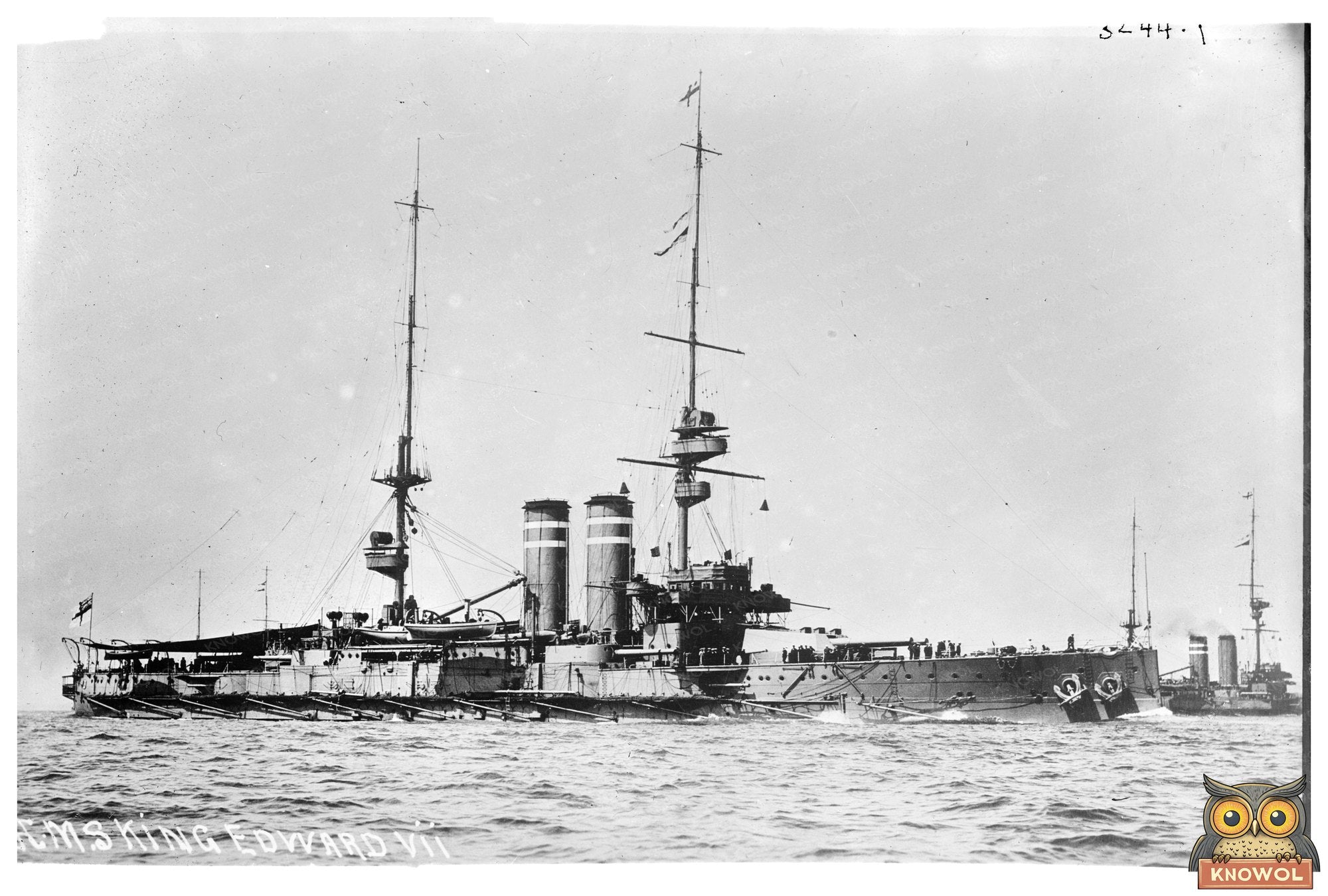 Majestic H.M.S. King Edward VII Battleship, 1910s