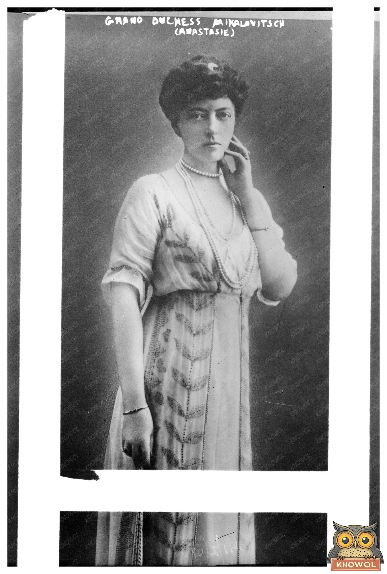 Regal Portrait of Grand Duchess Anastasie, 1910s