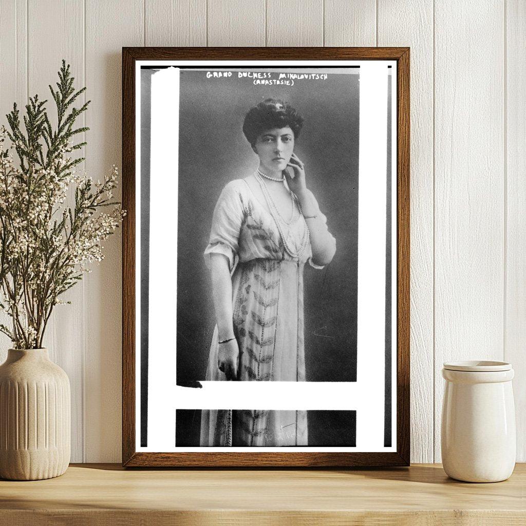 Regal Portrait of Grand Duchess Anastasie, 1910s