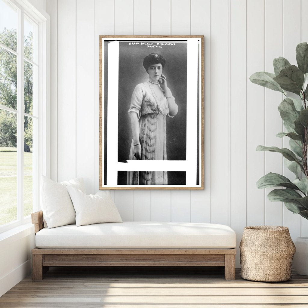 Regal Portrait of Grand Duchess Anastasie, 1910s