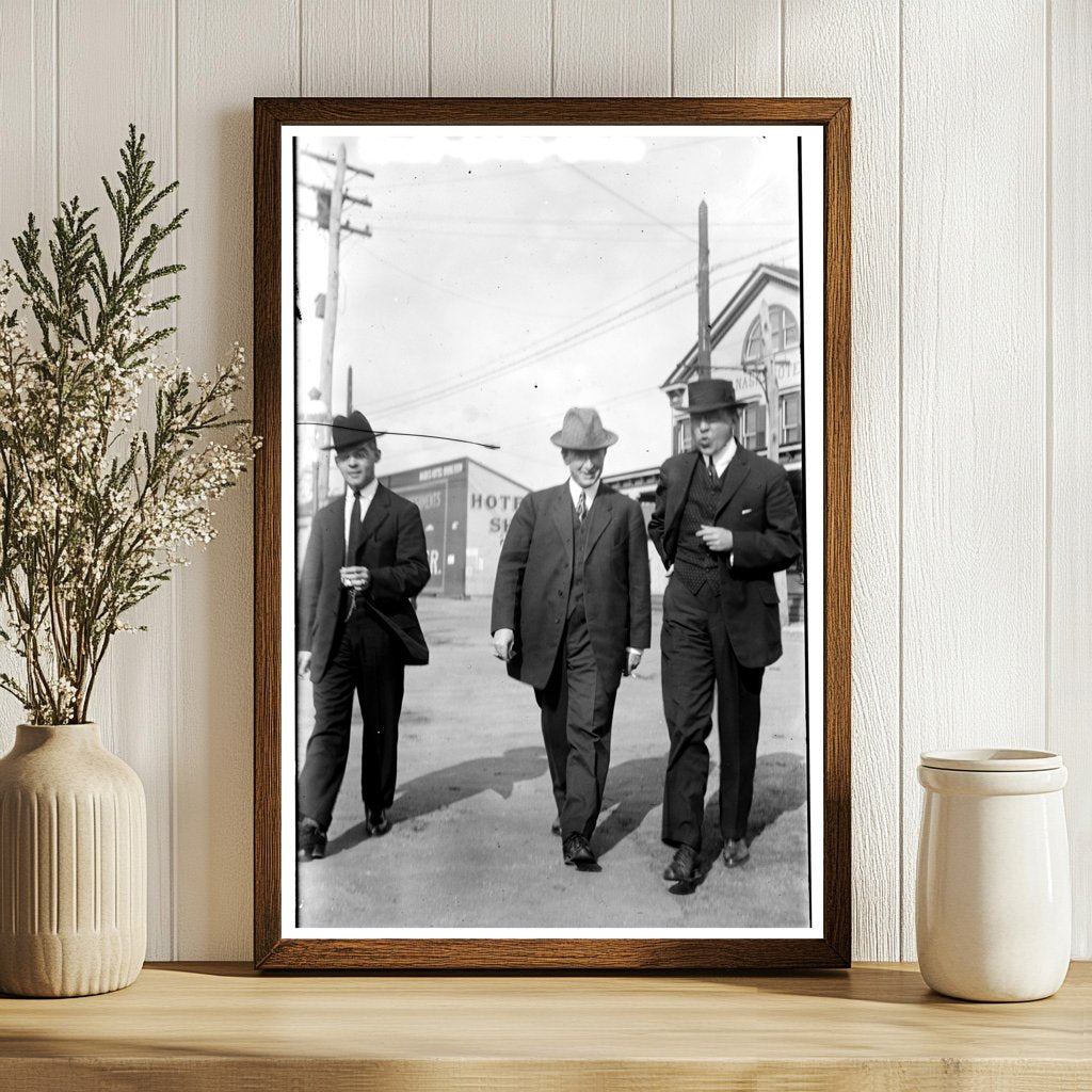 Historic Gathering of Three Friends, 1914