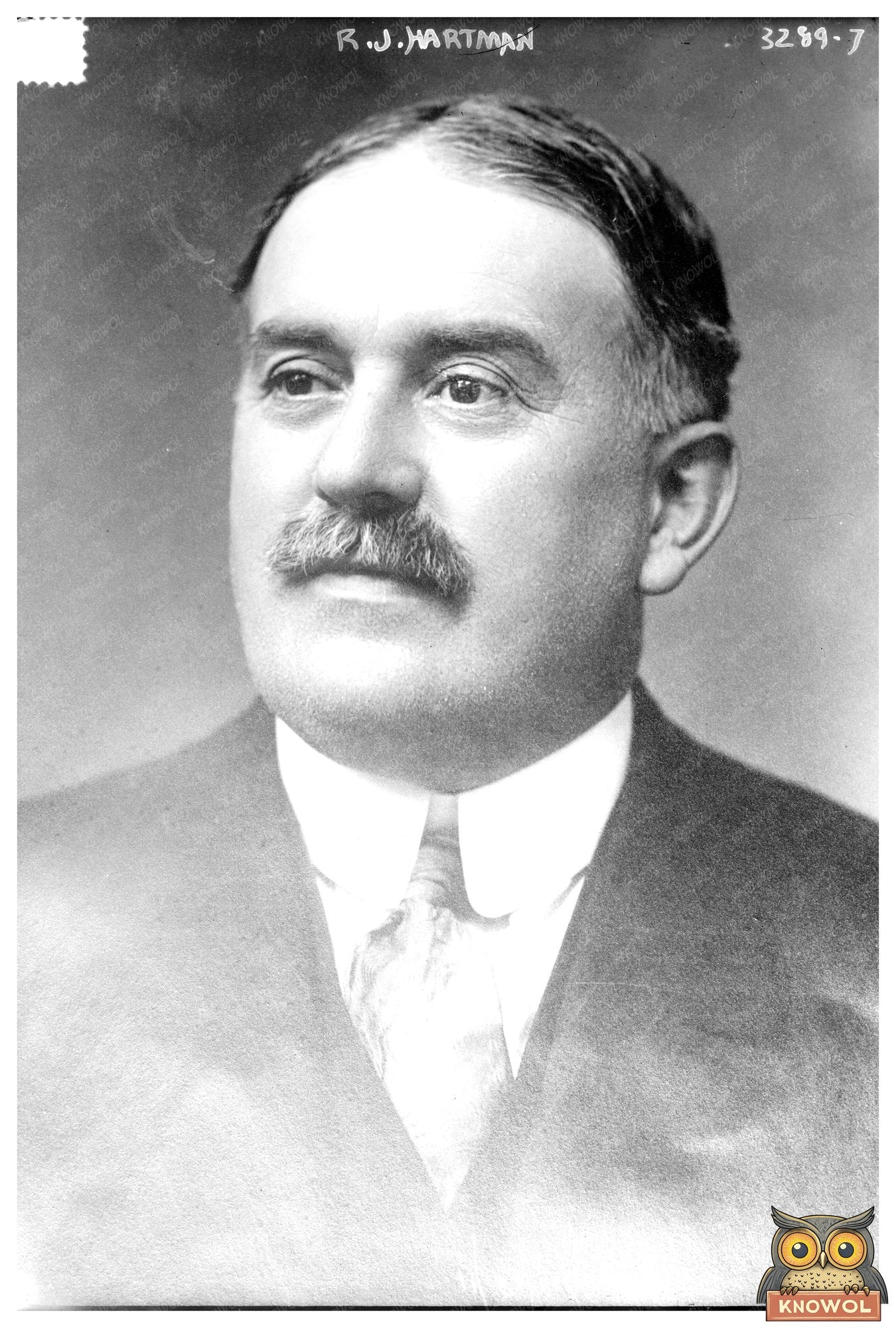 Historic Portrait of R.J. Hartman, 1914