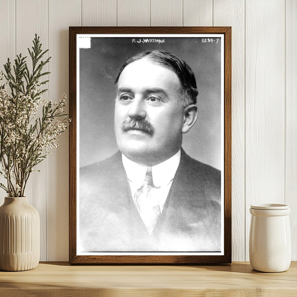 Historic Portrait of R.J. Hartman, 1914
