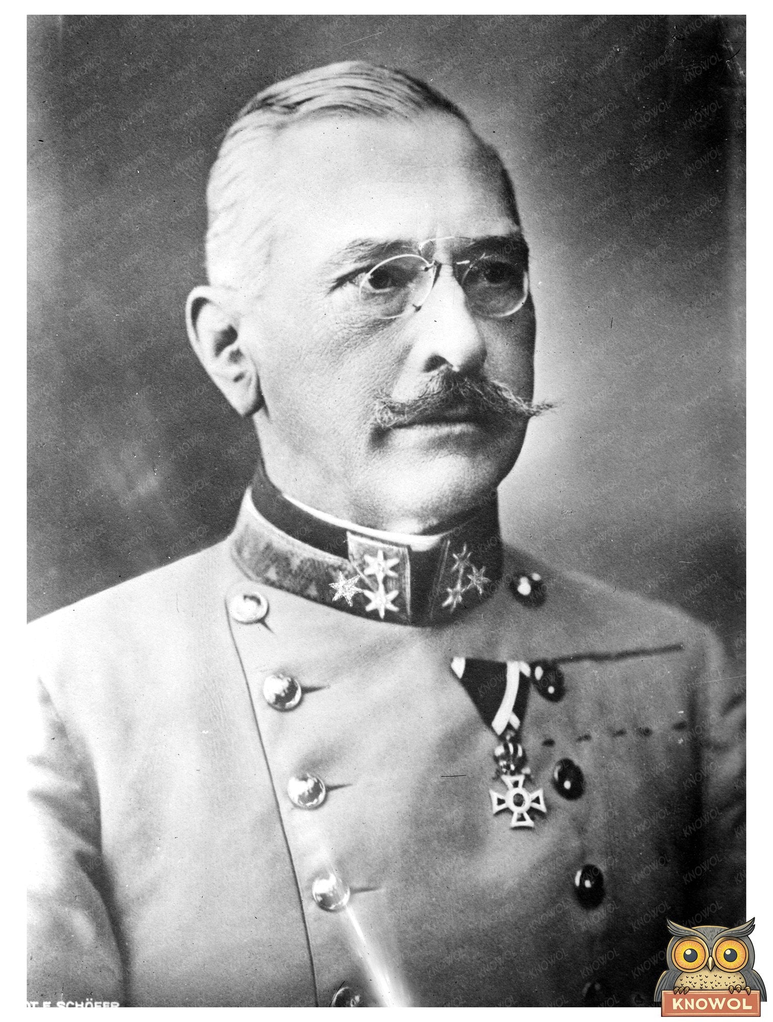 1914 Portrait of General Victor Dankl, WWI Leader
