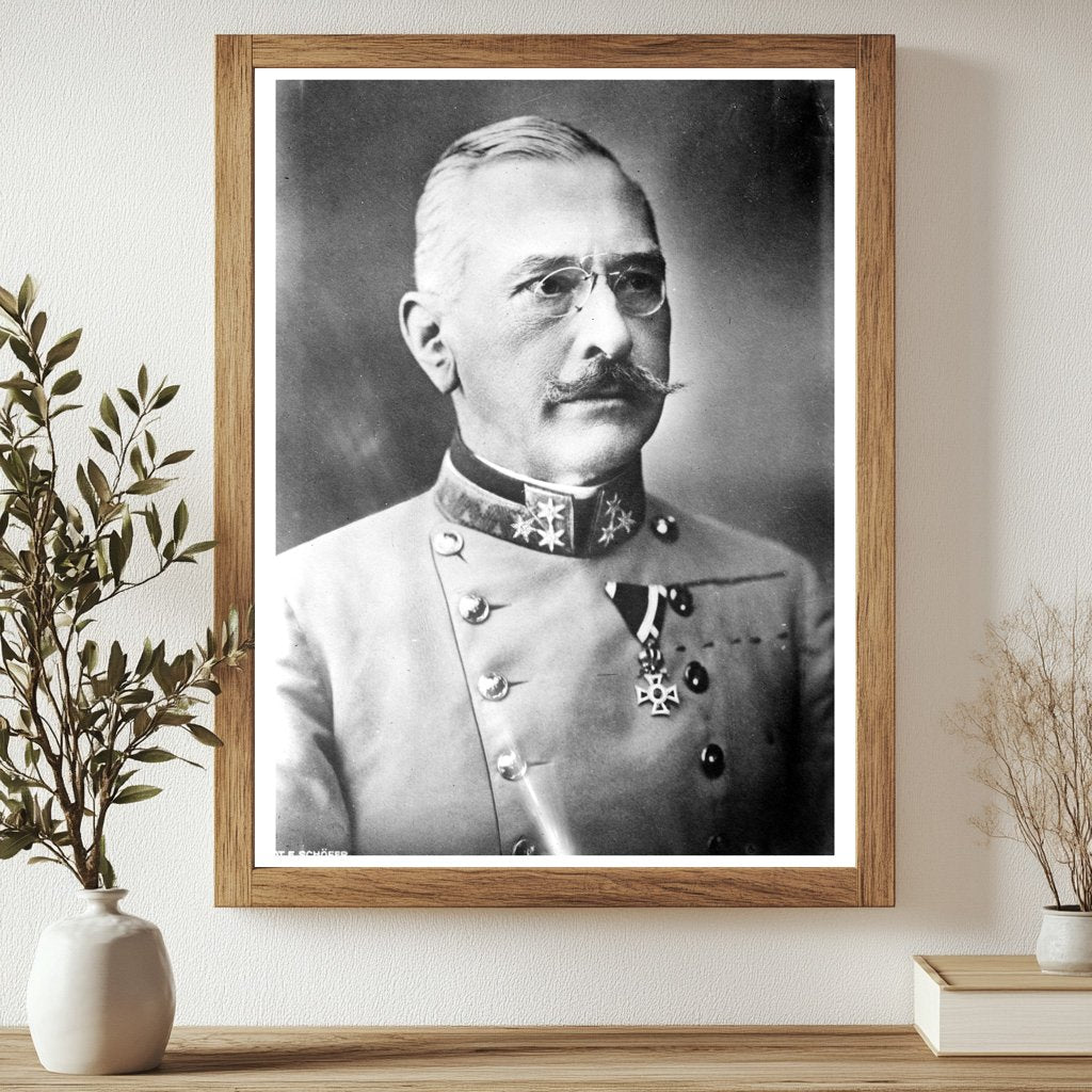 1914 Portrait of General Victor Dankl, WWI Leader