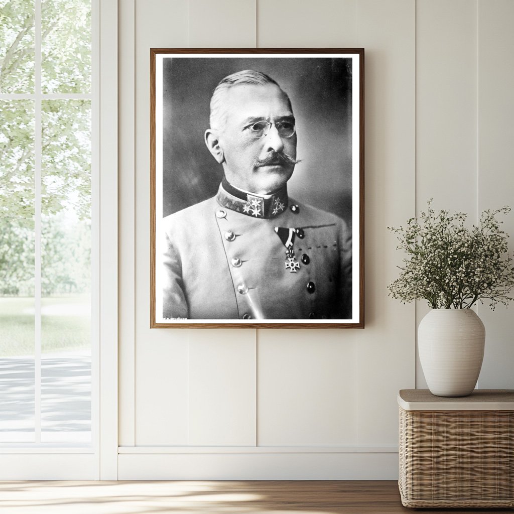 1914 Portrait of General Victor Dankl, WWI Leader