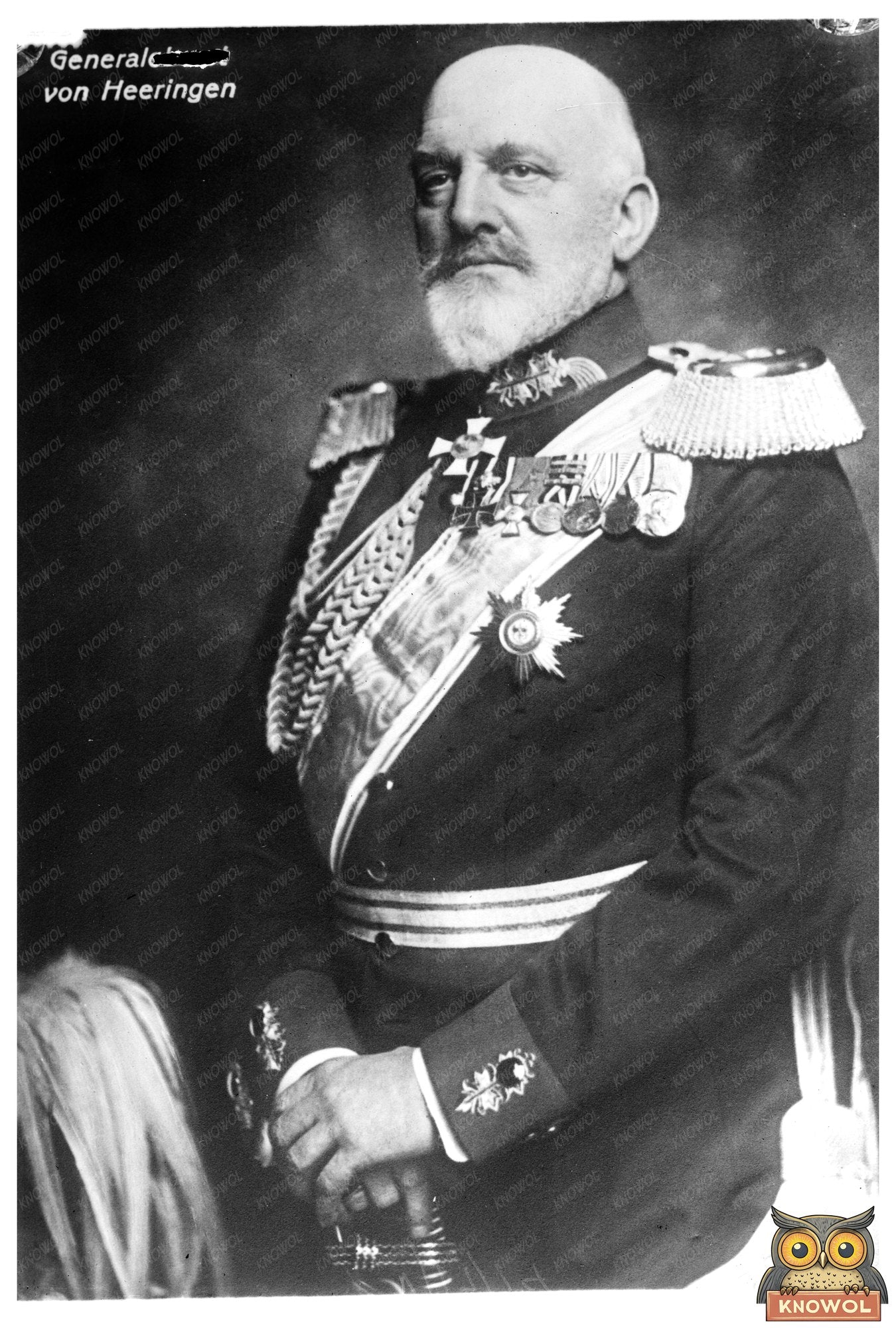 Commanding Portrait of Early 20th-Century General
