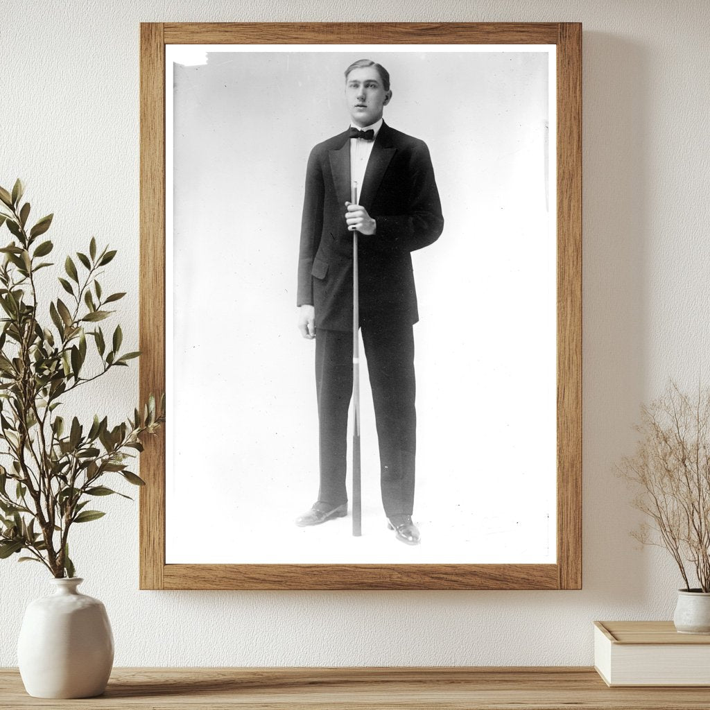 1915 Portrait of Notable Figure M.W. Catton in Glass