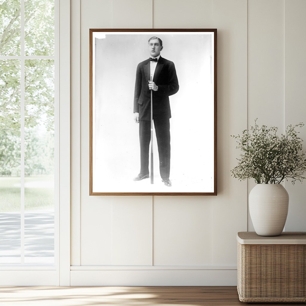 1915 Portrait of Notable Figure M.W. Catton in Glass