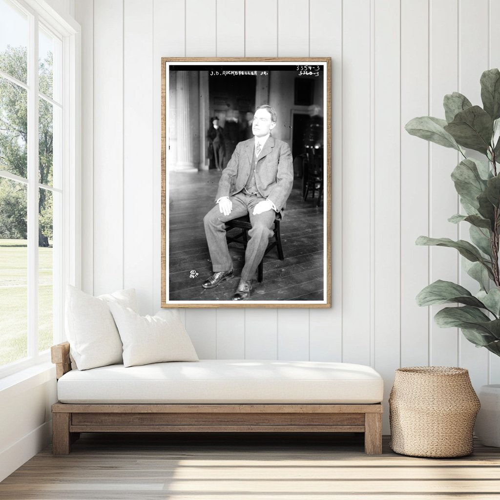 Philanthropic Pioneer: Vintage Portrait of J.D. Rockefeller