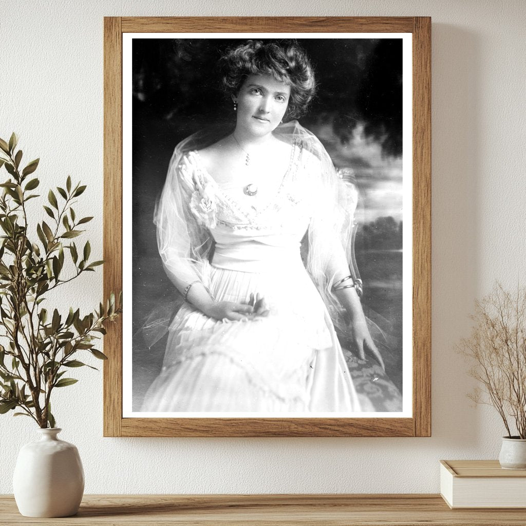 Graceful Portrait of Early 20th Century Society Matron