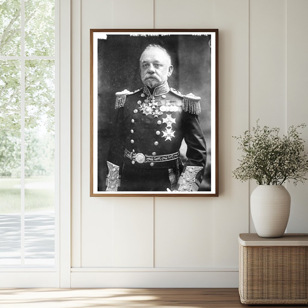 Historic Adm. Sir Percy Scott Print, Vintage Art