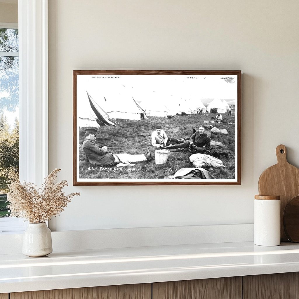 1914 Aldershot Military Recruits at Fargo Camp