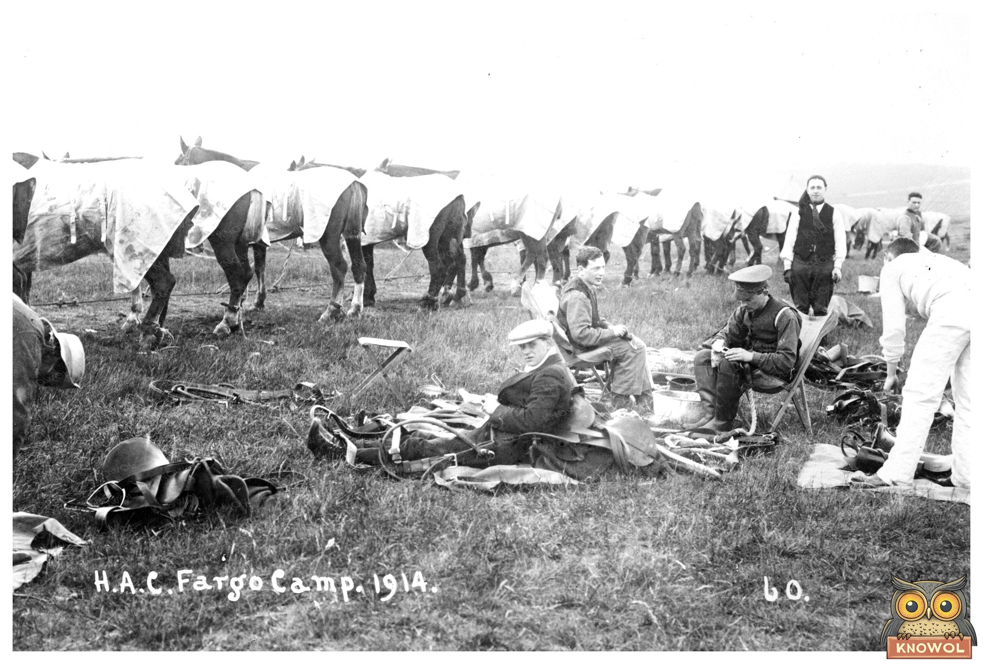 1914 Military Recruits at Historic Aldershot Camp