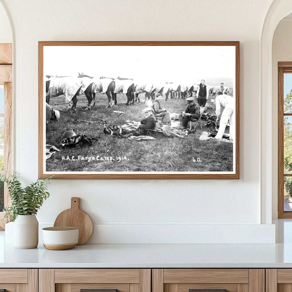 1914 Military Recruits at Historic Aldershot Camp