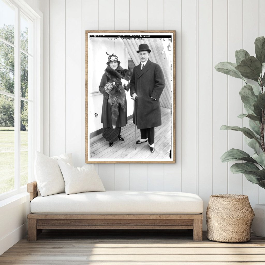 Elegance in Transition: A 1910s Couples Portrait