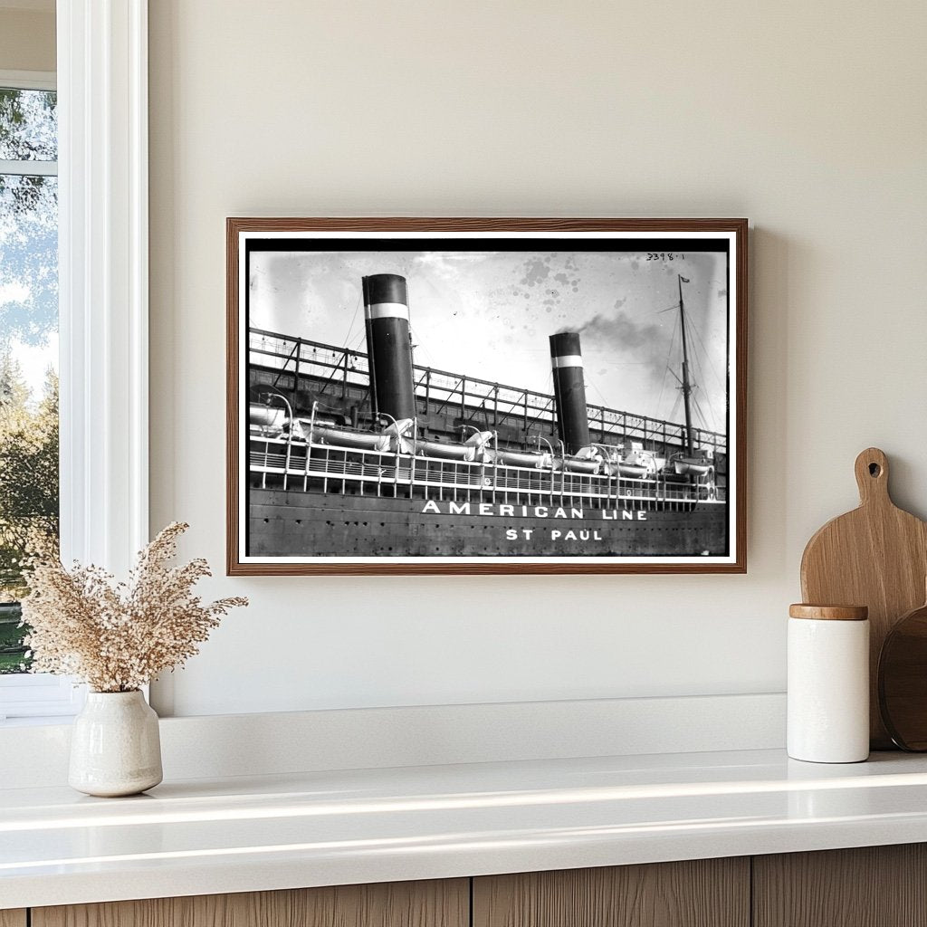 Majestic ST. PAUL Steamship: 1910s Transatlantic Marvel