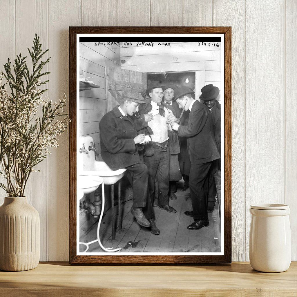 Early 1900s Job Seeker for Subway Position